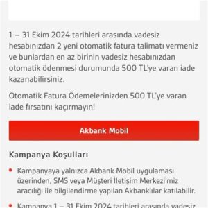 Akbank Fatura Kampanyası: Ekstra Kazanımlarınızı Artırın